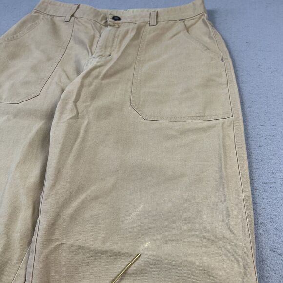Patagonia Canvas Pants Women’s‎ 10 Beige Straight Leg High Rise Trousers - Picture 5 of 16